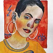 Retratos. Traditional illustration project by Sara Medina Rodríguez - 07.14.2019