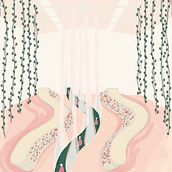 Vine Runway. Art Direction, Concept Art, Digital Illustration, and Set Design project by Rochelle Redgard - 10.14.2019