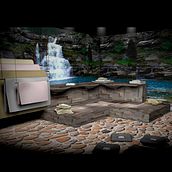 Diseño 3d- Escenografía- Cinema4D- 3Actos- Espectadores en el centro. 3D, Interior Architecture, Decoration, Interior Design, and Set Design project by Trini Z. Caballero - 01.04.2016