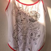 handmade bodysuits en serigrafía ♡ colaboración con HANKER ♡. Un proyecto de Diseño de moda de miranda rosales - 14.10.2019