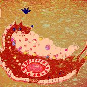 How Cat and Dog Washed the Floor. Children's Illustration, and Traditional illustration project by Lucia Šukolová - 10.15.2019