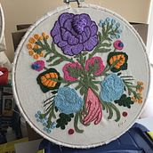 Mi Proyecto del curso: Técnica de bordado con paso atrás. Embroider project by Andrea Espinar - 10.17.2019