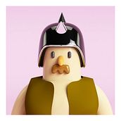 Meu Projeto de Curso: Design de Personagens no Cinema 4D: Do Esboço à Impressão 3D. 3D projeto de Amaury Sánchez - 22.10.2019
