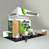 Agridemur stand design Fruit Attraction 2019. 3D, Decoration, Art Direction, Interior Design, Furniture Design, Making, Graphic Design, and 3D Modeling project by Verónica Carrasco de Pablo - 10.22.2019