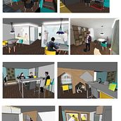 Coworking. Architecture project by Julia Schiavo - 04.23.2018