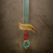 Espada elfica. Un proyecto de Concept Art de Magali Saucedo - 28.05.2017