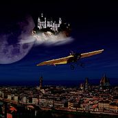 Fotomontaje: castillo flotante. Un proyecto de Ilustración tradicional de Magali Saucedo - 12.10.2016