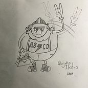 Mi Proyecto del curso: El Abuelo Rockero. Drawing, Pencil Drawing, Character Design, and Traditional illustration project by Arturo Quijano - 10.24.2019