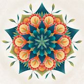 MANDALA HOJAS. Un proyecto de Ilustración tradicional de Ana Beatriz Reina Rojas - 25.10.2018