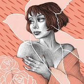 Ilustración tradicional y digital. Pencil Drawing, Portrait Drawing, Traditional illustration, Digital Illustration, and Video Games project by Patricia Falcón - 07.12.2019