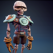 Skeleton Warrior - For videogames Ein Projekt aus dem Bereich 3D, 3-D-Design und 3-D-Modellierung von jose hernandez - 27.10.2019