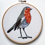Mi Proyecto del curso: Pintar con hilo: técnicas de ilustración textil. Embroider, and Concept Art project by Marian Nuñez Rodríguez - 10.28.2019