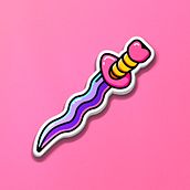 Pink Dagger - Branding. Br, ing, Identit, Graphic Design, and Vector Illustration project by Sofía García - 10.27.2019