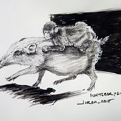 InktoberDomestika . Drawing, Artistic Drawing, and Traditional illustration project by Jiram Gómez - 10.28.2019