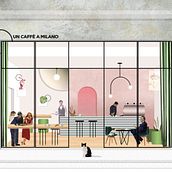 Iniciación Diseño Interiores / Bar Restaurant. Un progetto di Design di Magdalena Lizarraga Nardocci - 30.10.2019