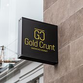 Take away "Gold Crunt" - Identidad corporativa. Br, ing, Identit, Logo Design, and Graphic Design project by Sara de la Iglesia Gómez - 10.31.2019