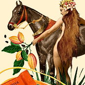 Mi Proyecto del curso: Ilustración con collage digital enfocado a producto - Caja para bombones de chocolate. Collage, Creativit, Graphic Design, Traditional illustration, Digital Illustration, and Photo Retouching project by Maria Alejandra Nuñez Salazar - 11.02.2019