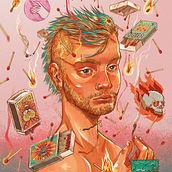 Vermilion Substances. Traditional illustration, and Digital Illustration project by Sebastián Rubiano - 11.02.2019