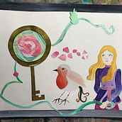 Mi Proyecto del curso: Arte de: "El Jardín Secreto de Frances Hodgson".. Collage, Editorial Design, Traditional illustration, and Children's Illustration project by Sarah Amaro - 11.02.2019