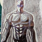 Mi Proyecto del curso: Ilustración para cómics: anatomía de un superhéroe. Drawing project by Pablo Actis Lobos - 11.25.2019