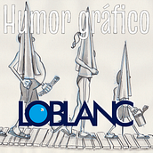 Viñetas cómicas para la revista digital LoBlanc.info. Comic, Drawing, Pencil Drawing, Artistic Drawing, and Traditional illustration project by Javier García-Conde Maestre - 11.04.2019
