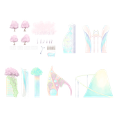 Diseño de fondo para Cheespeed (demo jugable). Un progetto di Illustrazione tradizionale, Illustrazione digitale e Videogiochi di Ale Roca - 14.06.2019