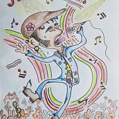 Proyecto Introducción a la creación de personajes cartoon: Musika eta Lurra ( Música y Tierra). Drawing, and Pencil Drawing project by Imanol Pacheco Izeta - 11.09.2019