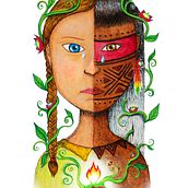Greta e Olhos Atentos. Traditional illustration project by Gio e Doug - 09.26.2019