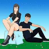 Evelin and Revi. Un progetto di Disegno e Illustrazione digitale di Enrike Gonzalez - 08.11.2019