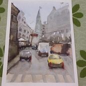 Mi Proyecto del curso: Paisajes urbanos en acuarela. Un projet de Animation de Miguel Angel T U - 12.11.2019