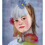 Retrato Noelia . % Maria Perez tarafından hazırlanan Geleneksel illüstras, on, Sulubo, Ve a Resim projesi - 11.12.2019