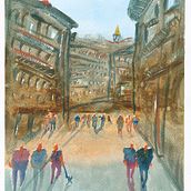 Mi Proyecto del curso: Paisajes urbanos en acuarela. Un progetto di Illustrazione tradizionale di Pablo Salgado - 14.11.2019