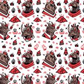 PATTERN DESIGN - ANIMALS. Un progetto di Belle arti, Bozzetti, Arte concettuale, Creatività, Disegno, Direzione artistica, Design, Character design, Graphic design, Illustrazione tradizionale, Illustrazione digitale e Pattern design di sebastian perez villa - 13.11.2019
