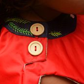 Cande y sus frambuesas. Kidswear . . Un progetto di Ricamo e Fashion design di Tete Barquero Luna - 28.11.2016
