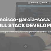 Web Profesional con acceso al CV Digital. Web Development project by Francisco García Sosa - 11.01.2019