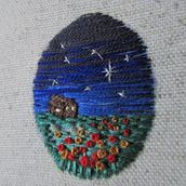 Meu projeto do curso: Técnicas de bordado em miniatura. Embroider project by Angélica Daiello - 11.16.2019