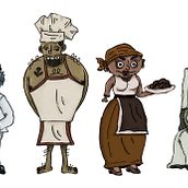 Meu projeto do curso: Fábrica de personagens ilustrados. Traditional illustration project by Robério Mendes - 11.16.2019