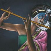 Krishna. Un proyecto de Diseño de personajes, Ilustración tradicional y Pintura de Marta Soto Paciencia - 23.09.2015