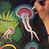 pinturas, proyectos mural. Un progetto di Pittura di Nadia Patrian - 16.11.2019