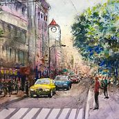 Paisaje Urbano. Un proyecto de Paisajismo y Pintura a la acuarela de Gustavo Comptis - 16.11.2019