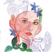 Mi Proyecto del curso: Retrato ilustrado en acuarela. Drawing, Portrait Drawing, and Traditional illustration project by Eloisa Gutiérrez - 11.17.2019