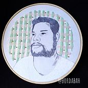 Mi Proyecto del curso: Creación de retratos bordados. Embroider, Drawing, and Portrait Drawing project by Bárbara Janecki - 11.19.2019