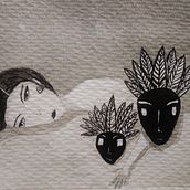 Mi Proyecto del curso: Introducción a la ilustración con tinta china Ein Projekt aus dem Bereich Skizzenentwurf, Zeichnung und Traditionelle Illustration von Adriana Martinez - 19.11.2019