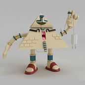 Mi primer personaje 3D. Un proyecto de 3D, Diseño de juguetes, Diseño de personajes y Diseño de personajes 3D de Marli Ramos - 20.11.2019