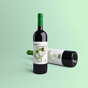 Diseño de labeling, Vino binasso.Nuevo proyecto. Un progetto di Design, Illustrazione tradizionale e Packaging di Josué López - 20.11.2019