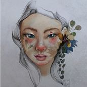 Proyecto Retrato ilustrado en acuarela. Traditional illustration project by Steff - 11.20.2019