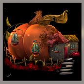 calabazabaza. Traditional illustration project by Sarahi Villaseñor Ortega - 11.21.2019