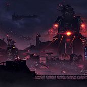Ciudad Carmesí. Projekt z dziedziny Concept art, Ilustracja c i frowa użytkownika Gerardo Pantoja López - 23.11.2019