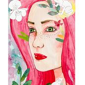 My project in Illustrated Portrait in Watercolour course. Artistic Drawing, Collage, Creativit, Digital Illustration, Photo Retouching, Drawing, Traditional illustration, and Watercolor Painting project by mega_zilla - 11.24.2019