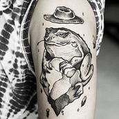 SAPO Ilustración y tatuaje Blackwork . Drawing, Design, Tattoo Design, and Traditional illustration project by Andrés Doria - 11.25.2019